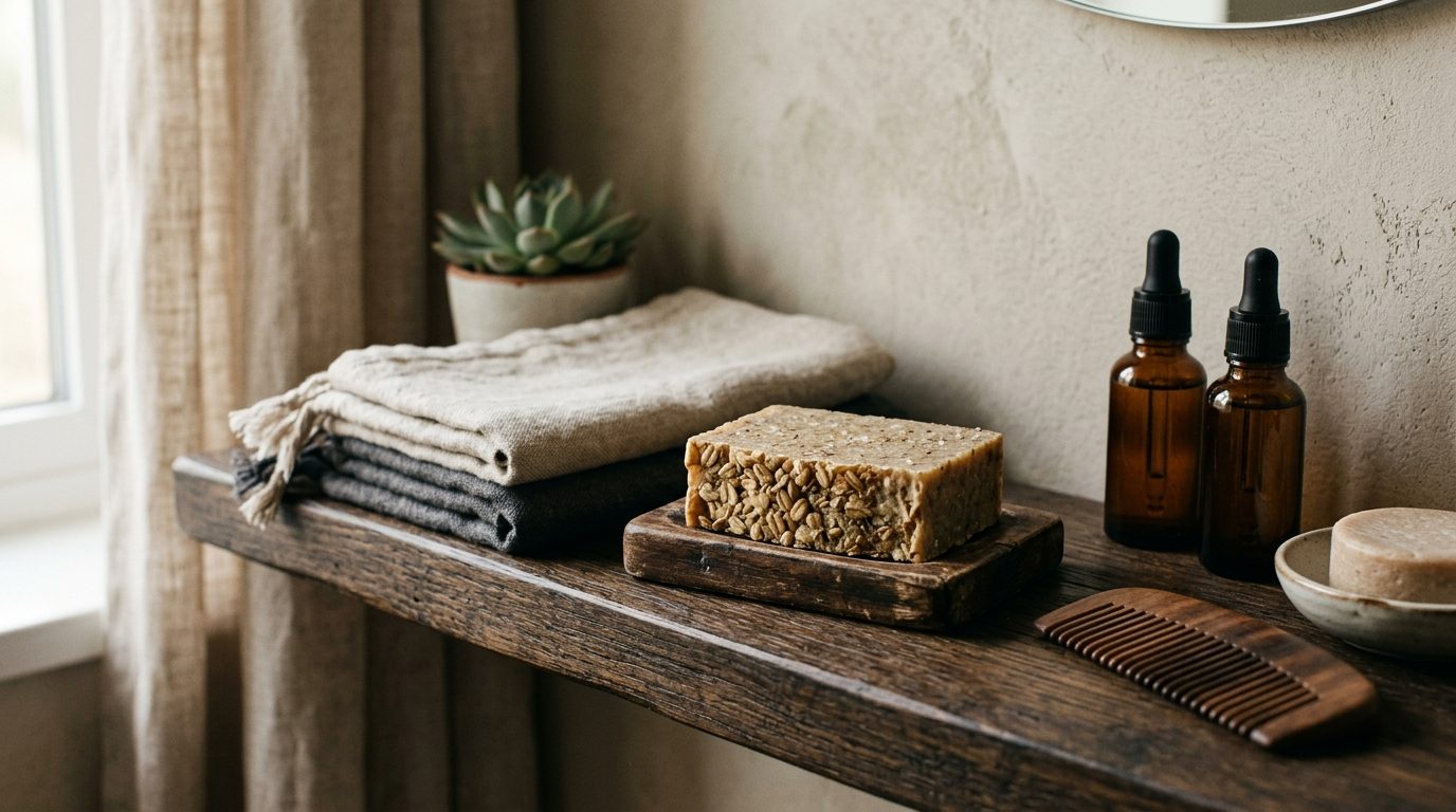 Savon au lait d’avoine : le soin lavant douceur pour barbe et peaux sensibles