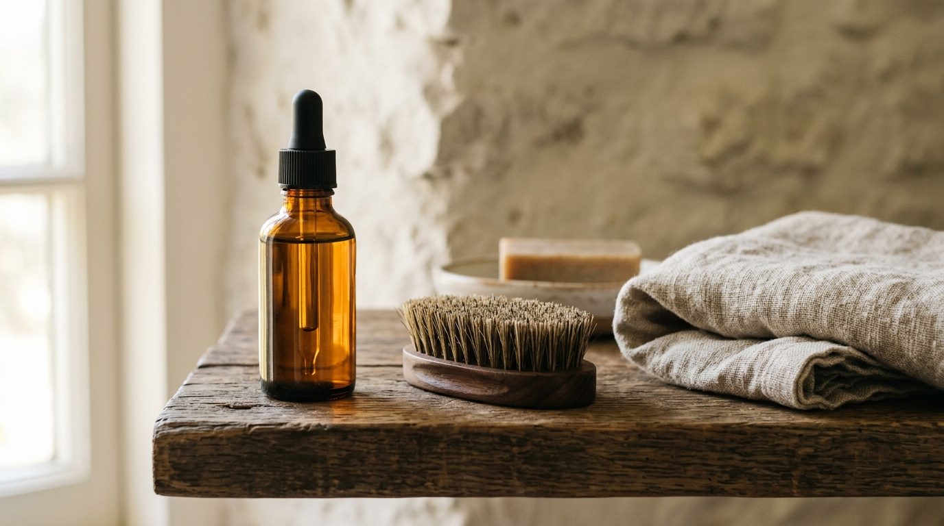 Huile à barbe Nature : le soin neutre et pur pour barbe et peau sensible